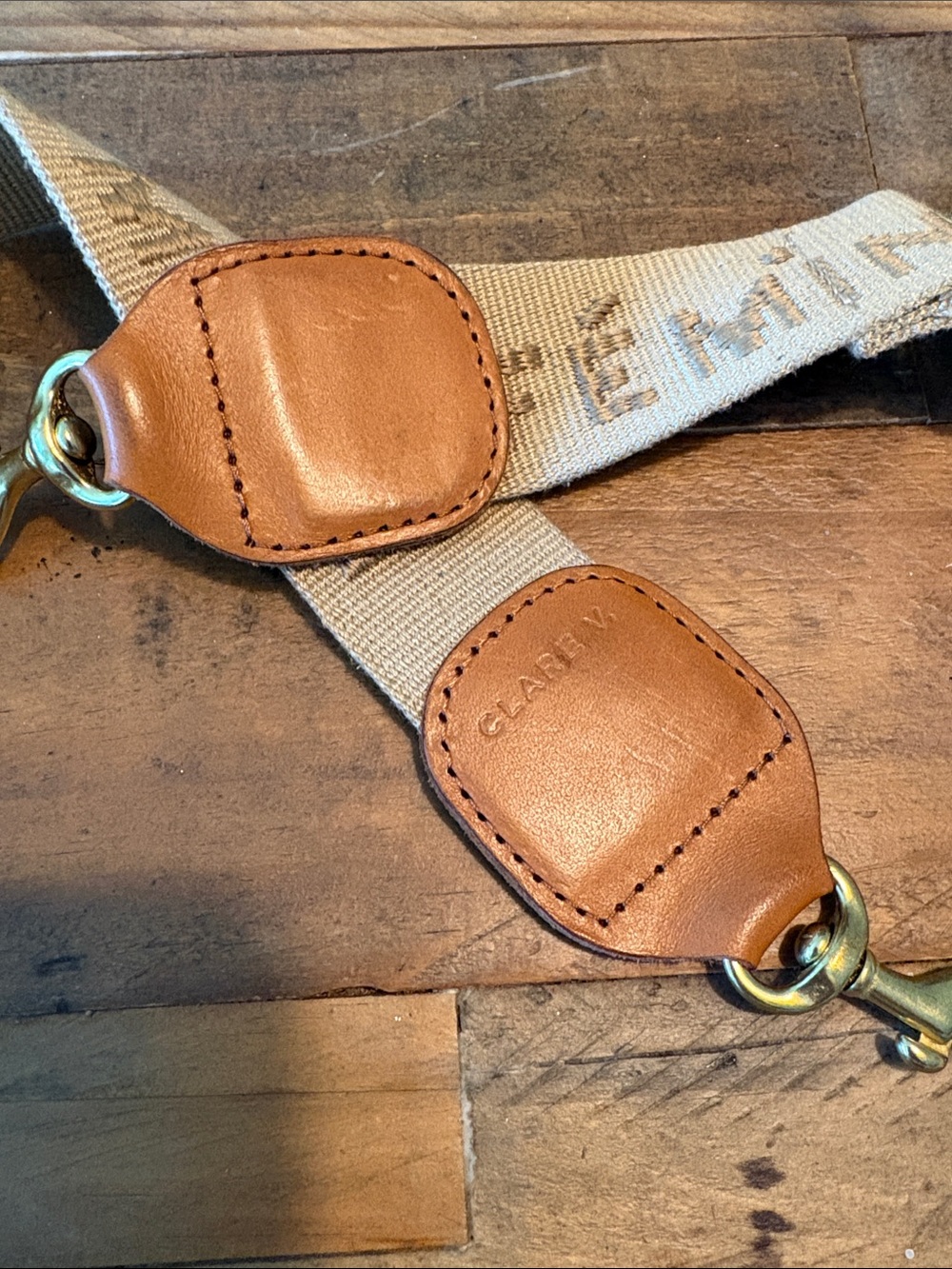 Clare V masculin feminin adjustable bag strap - Picture 3 of 6